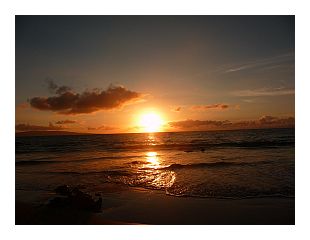 Sunset at Kamaole II Beach Sunset at Kamaole II Beach Maui